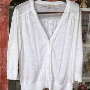White summer cardigan from the Loft  XL
